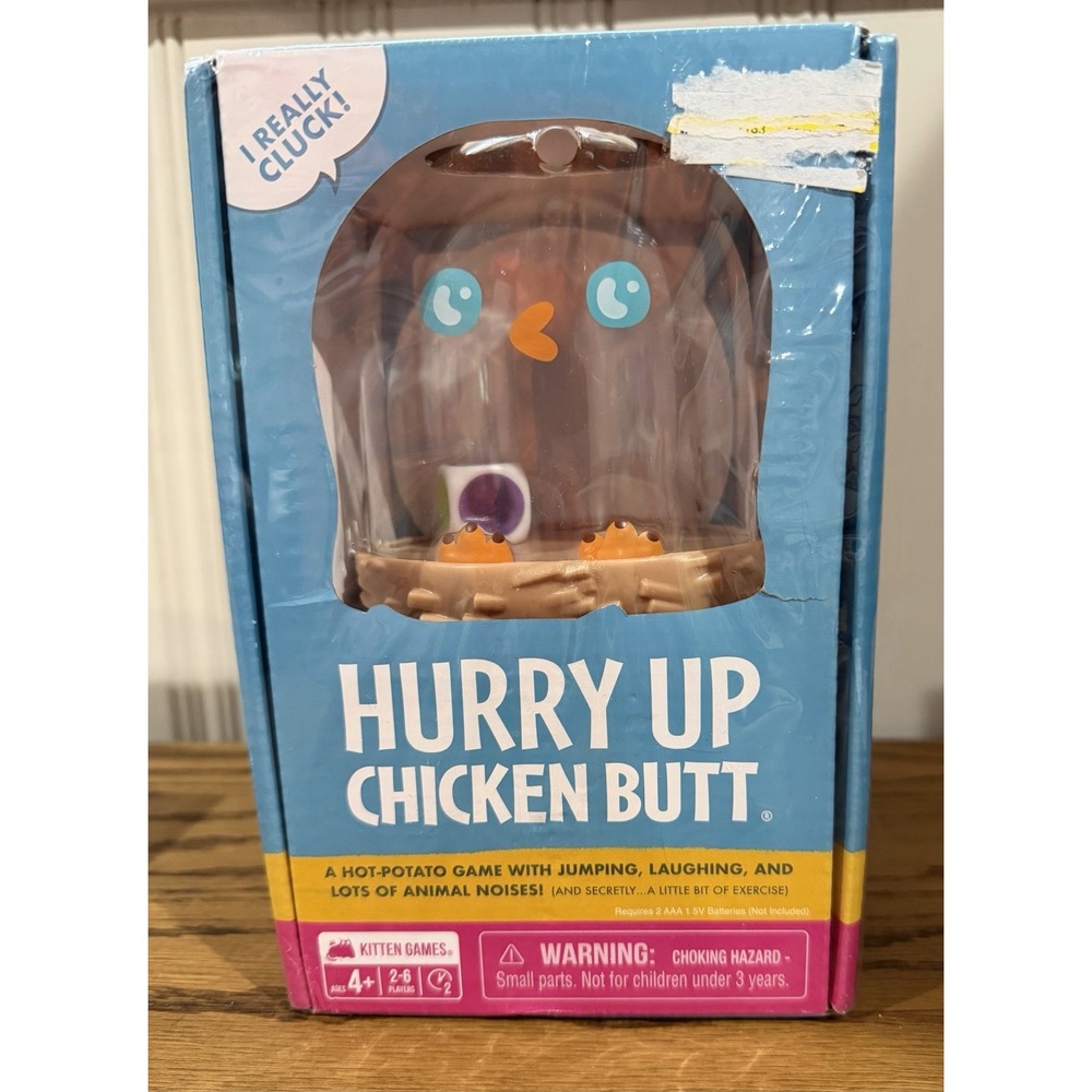 Exploding Kittens Hurry Up Chicken Butt Game 2-6 Players Ages 4+ 810083044309